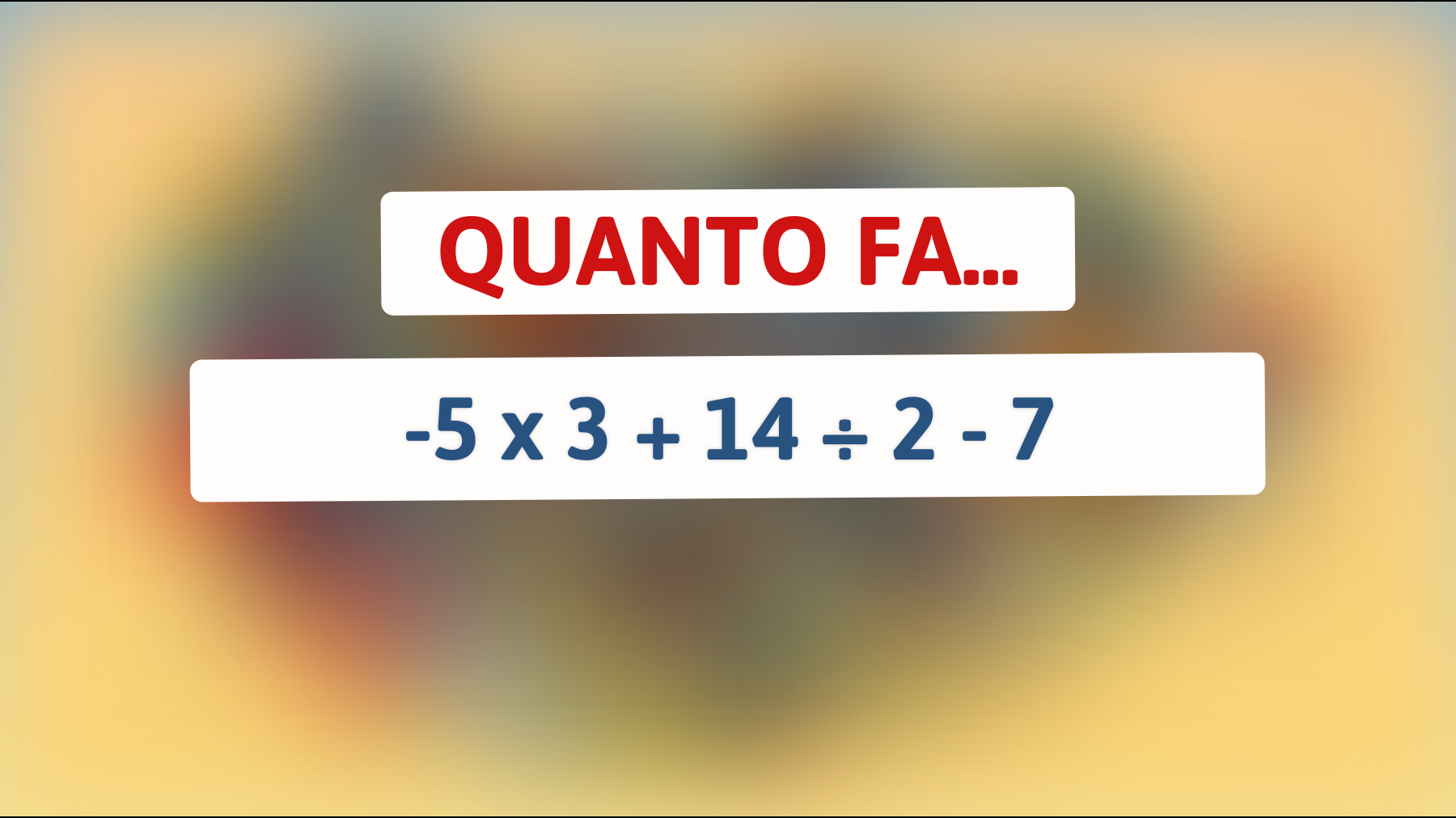 Solo i veri geni possono risolvere questo enigma matematico! Sei in grado di scoprire la soluzione? Sfida accettata! 🚀"